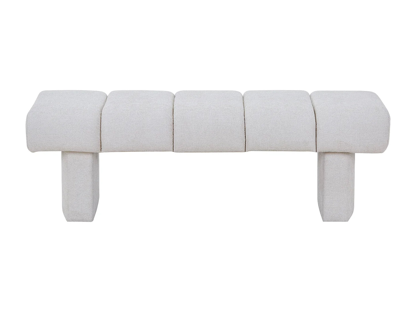 Banc Texture Japandi Tissu Beige - Nubelo
