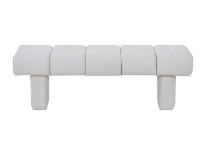 Banc Texture Japandi Tissu Beige - Nubelo