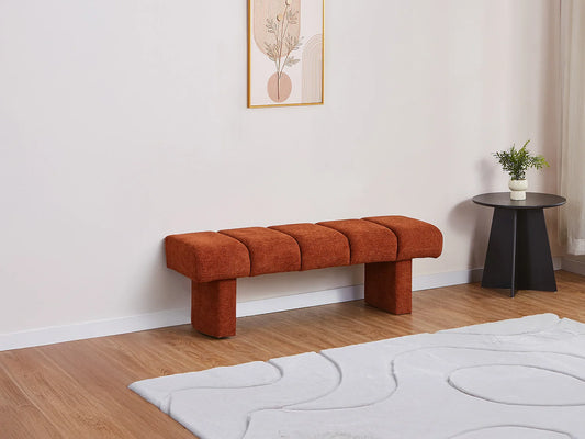 Banc Texture Japandi Teinte Terracotta - Nubelo