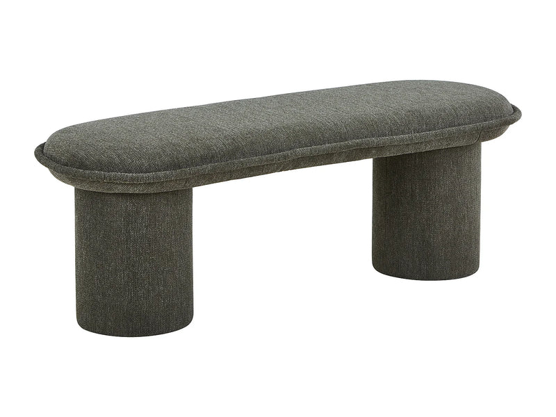 Banc Elamiu Japandi Tissu Vert - Elamiu