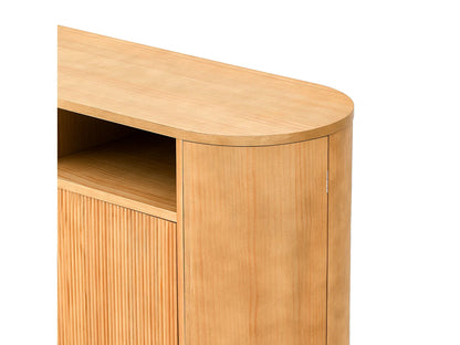 Buffet Moderne Japandi Quatre Portes - Naturel