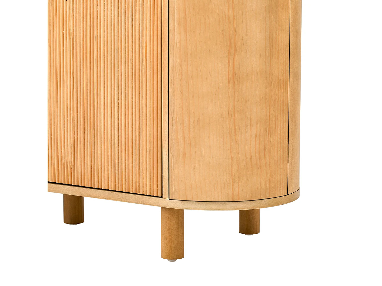 Buffet Moderne Japandi Quatre Portes - Naturel