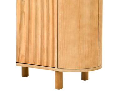 Buffet Moderne Japandi Quatre Portes - Naturel