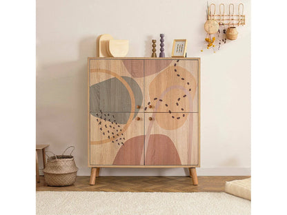 Buffet Multicolore Japandi Garde-Manger - Canopo