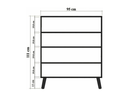 Buffet Multicolore Japandi Garde-Manger - Canopo