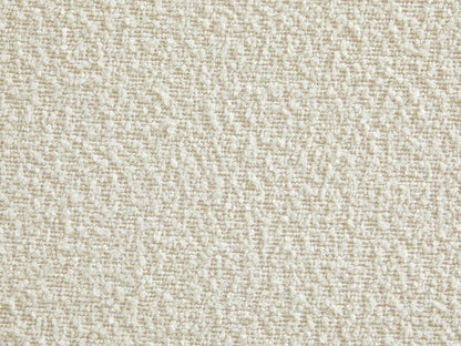 Fauteuil Japandi Bouclette Blanc Ivoire - Ovotas