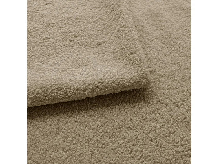 Lit Adulte Japandi Boucle Beige Rangement - Florent