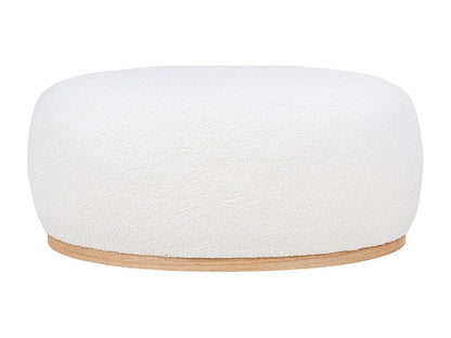 Pouf Rectangulaire Japandi Blanc Cassé - Manhattan