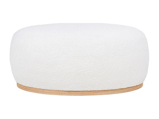 Pouf Rectangulaire Japandi Blanc Cassé - Manhattan