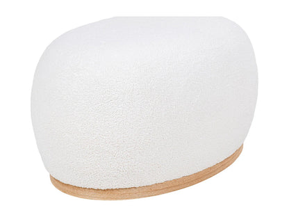 Pouf Rectangulaire Japandi Blanc Cassé - Manhattan