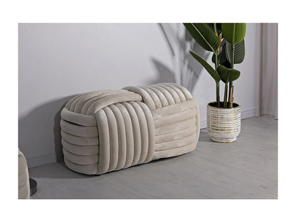Banc Coudé Japandi Beige Entrée - Kendra