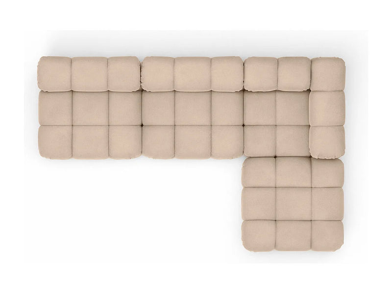 Canapé Japandi Modulaire Velours Beige - Selia