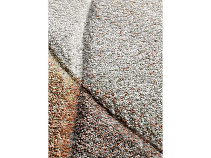 Tapis Japandi Abstrait Terracotta Beige - Badet
