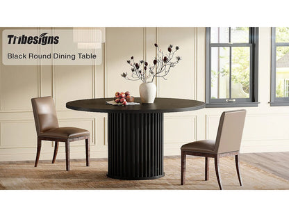 Table Circulaire Japandi Moderne 120cm - Moderne