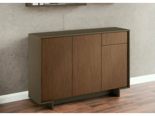 Buffet Salon Japandi Marron Et Noyer - Aneto