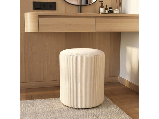 Pouf Lily Japandi Rond Velours - Lily