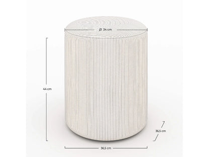 Pouf Lily Japandi Rond Velours - Lily