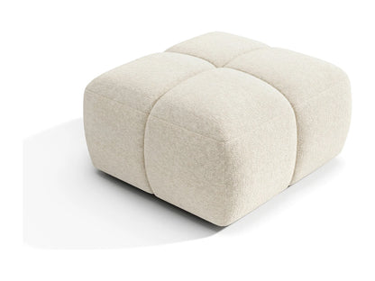 Pouf Modulable Japandi Noir Et Beige - Moss