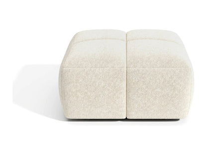 Pouf Modulable Japandi Noir Et Beige - Moss