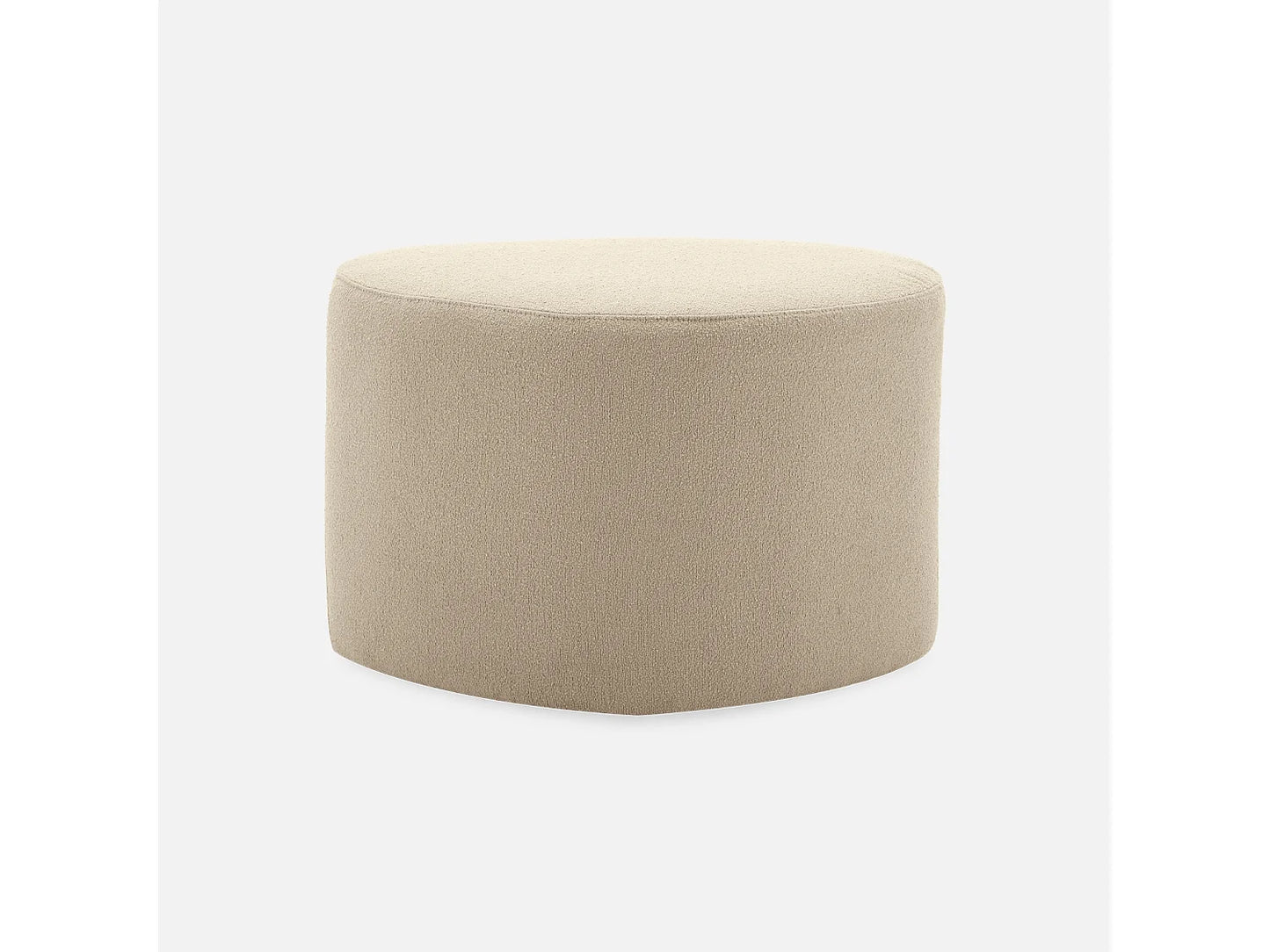 Pouf Galet Japandi Tissu Beige - Tao