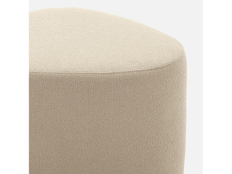 Pouf Galet Japandi Tissu Beige - Tao