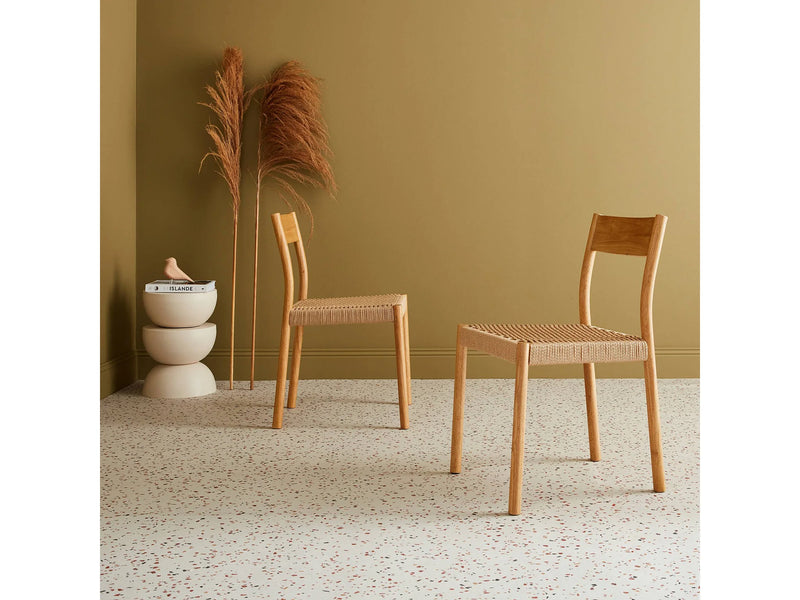 Duo Chaises Japandi Naturelles Bois Cordage - Ella