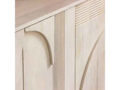 Buffet Manguier Japandi Bois Blanchi - Miliam