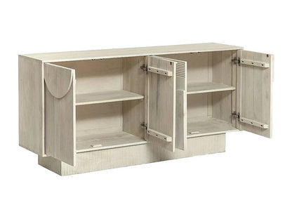 Buffet Manguier Japandi Bois Blanchi - Miliam