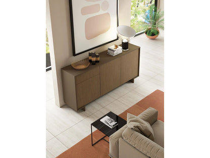 Buffet Large Japandi Marron Et Noyer - Agrifoglio