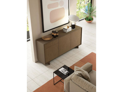 Buffet Large Japandi Marron Et Noyer - Agrifoglio