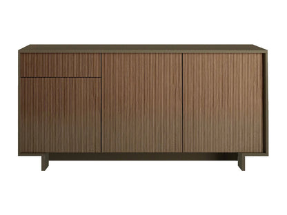 Buffet Large Japandi Marron Et Noyer - Agrifoglio