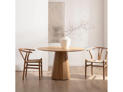 Table Fixe Japandi Bois Naturel - Olivier