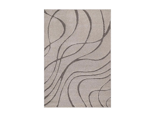 Tapis Shaggy Japandi Grand Salon Beige - Pouda