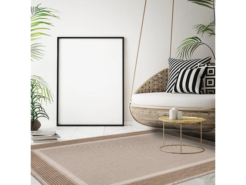 Tapis Japandi Beige Tissé Main - Grato