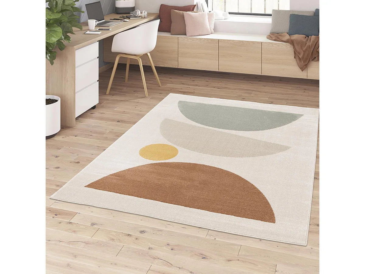 Tapis Japandi Salon Design Neutre - Streeta