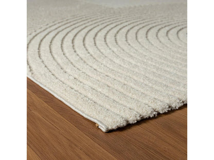 Tapis Salon Japandi Écru Oeko-Tex - Cernan