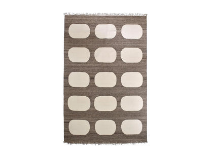 Tapis Japandi Laine Beige Fait Main - Koda
