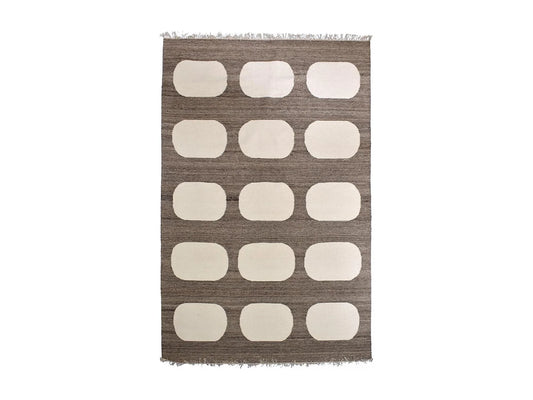 Tapis Japandi Laine Beige Fait Main - Koda