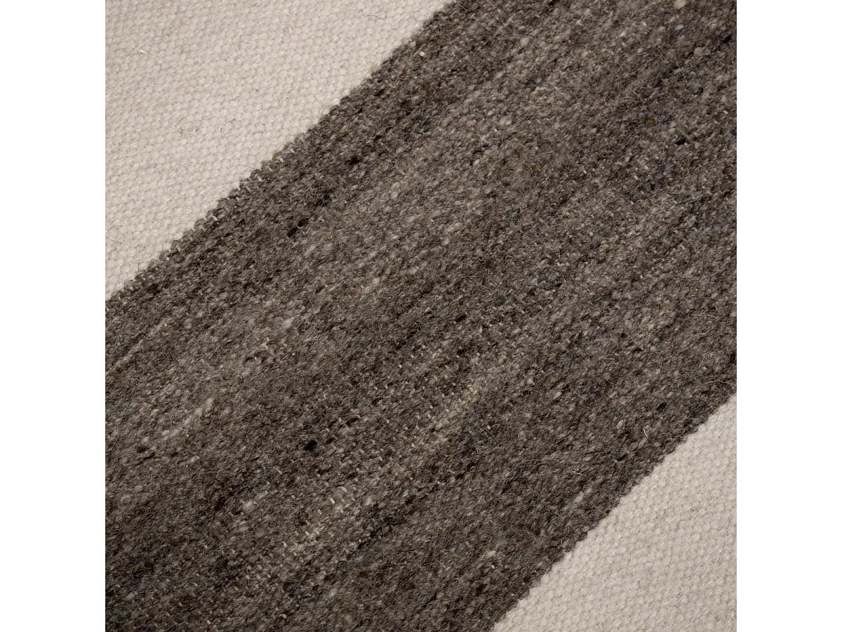 Tapis Japandi Laine Beige Fait Main - Koda