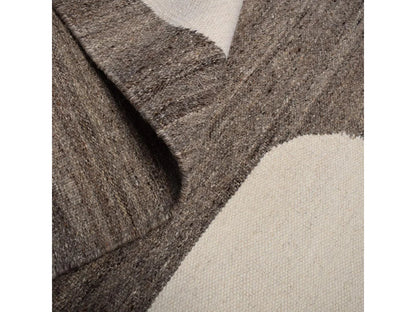 Tapis Japandi Laine Beige Fait Main - Koda
