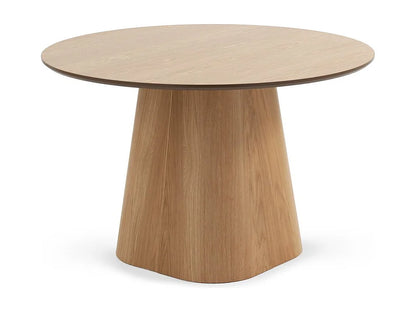 Table Chêne Japandi Pied Central Conique - Chêne