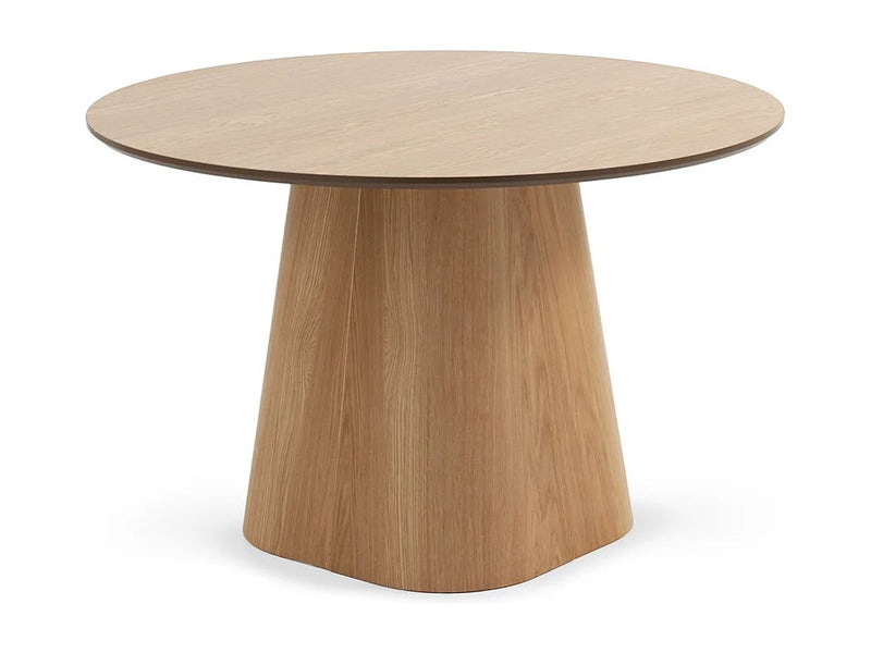 Table Chêne Japandi Pied Central Conique - Chêne
