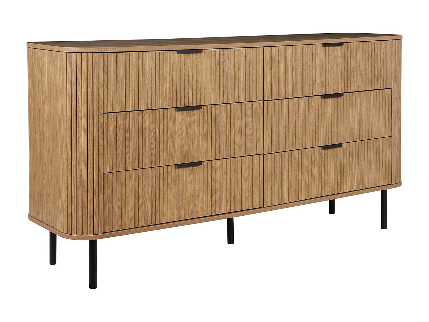 Commode Japandi Six Tiroirs Bois - Bradley