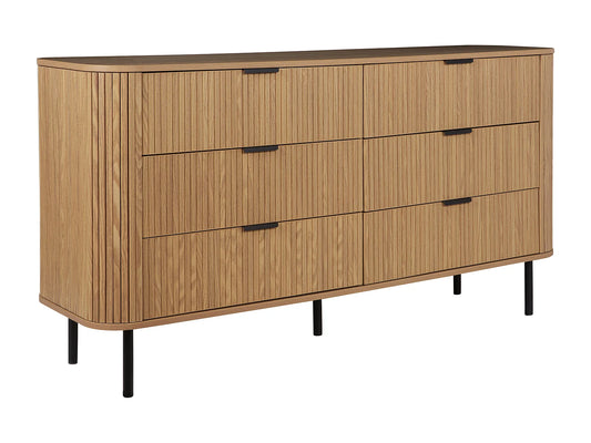 Commode Japandi Six Tiroirs Bois - Bradley