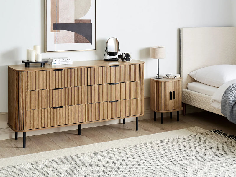 Commode Japandi Six Tiroirs Bois - Bradley