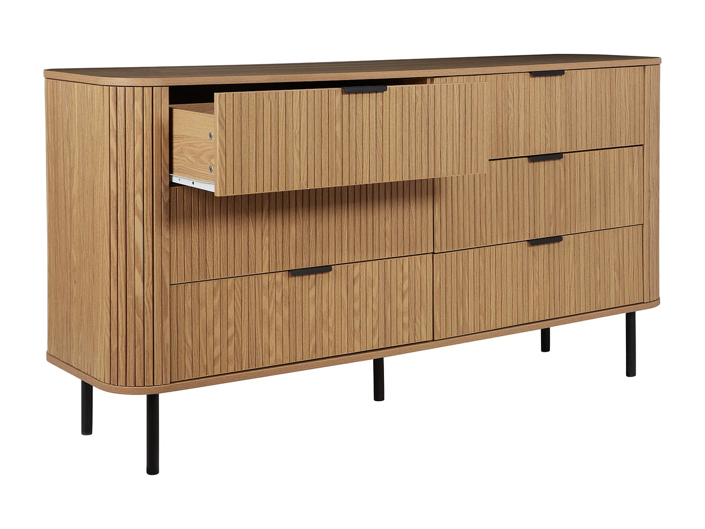 Commode Japandi Six Tiroirs Bois - Bradley