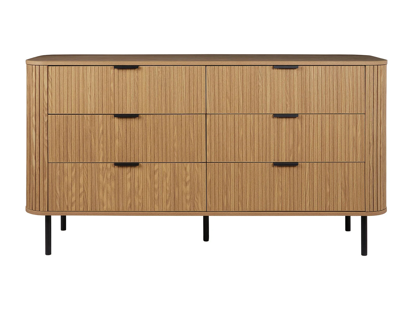 Commode Japandi Six Tiroirs Bois - Bradley