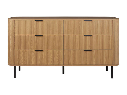 Commode Japandi Six Tiroirs Bois - Bradley