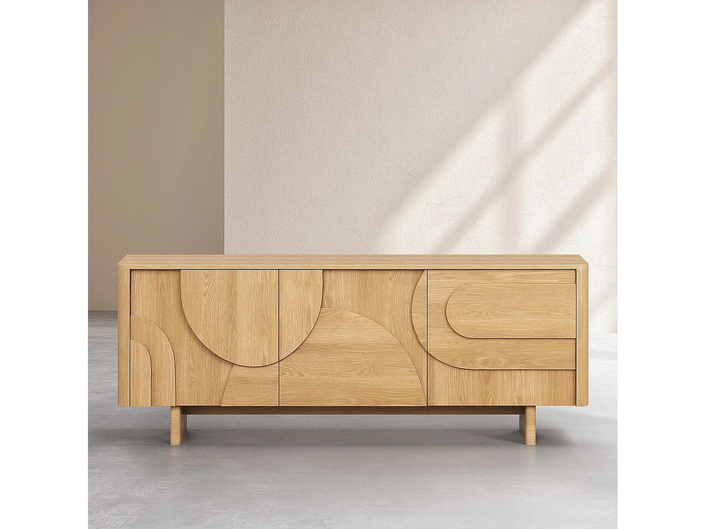Buffet Chêne Japandi Design Épuré - Milord