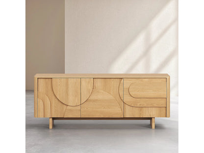 Buffet Chêne Japandi Design Épuré - Milord